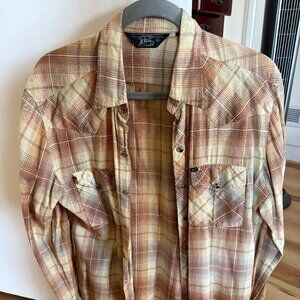 Salt Valley Western men's l/s button down shirt - MEDIUM - very good condition